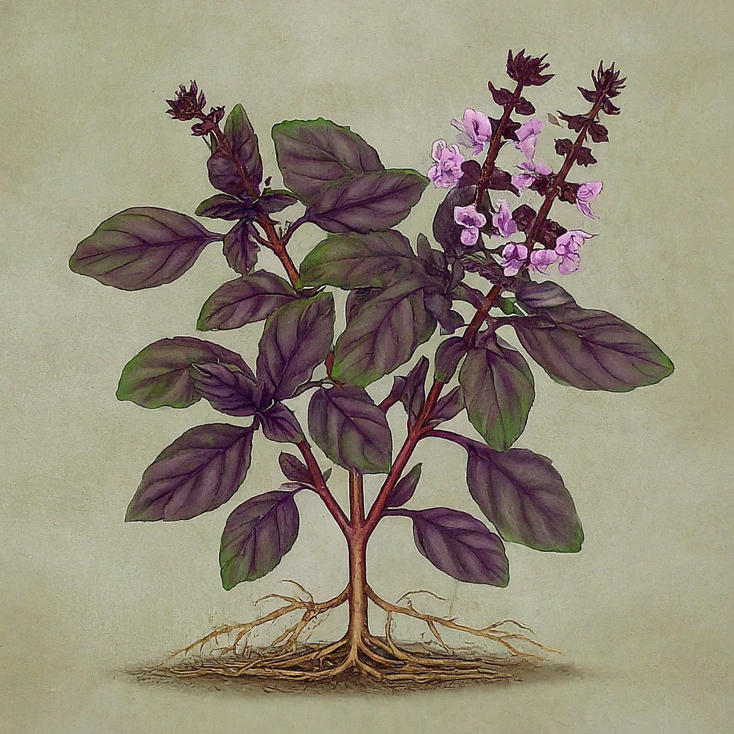 Red Basil (Ocimum basilicum purpurascens)