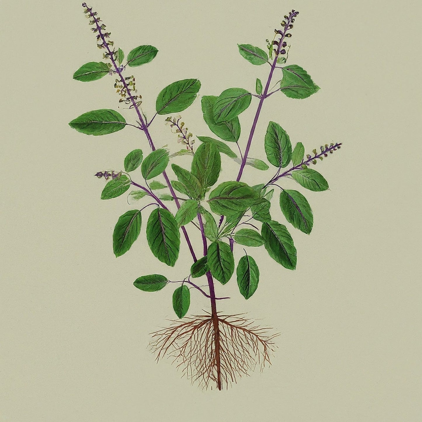 Tulsi Basil (Ocimum basilicum)
