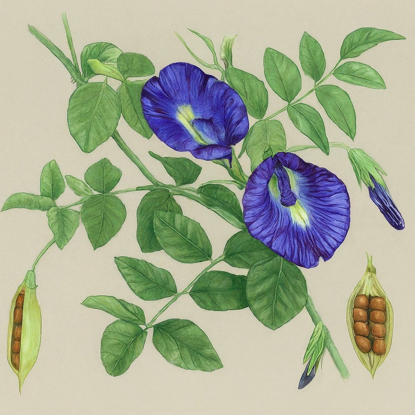 Butterfly Pea (Clitoria ternatea)