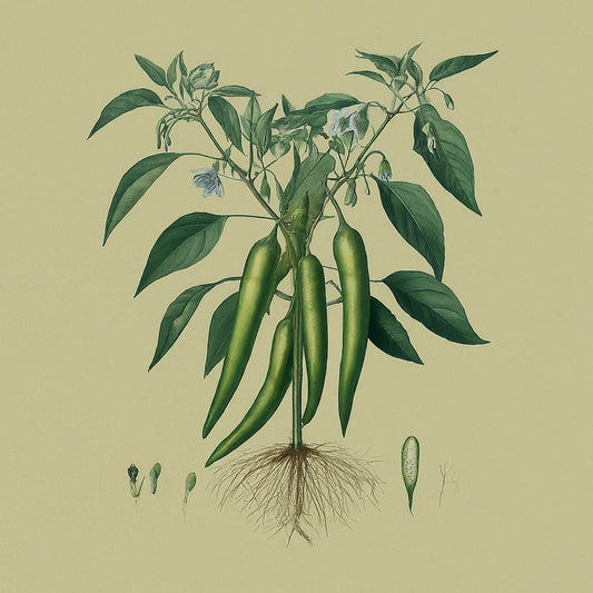 Chilli Large Green (Capsicum annuum)