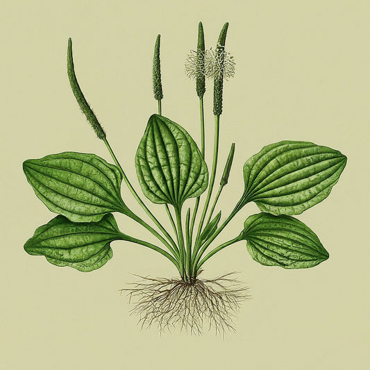 Plantain (Plantago major)
