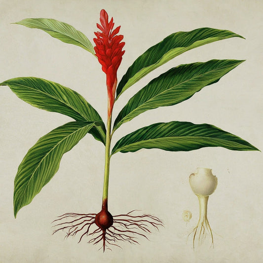 Red Ginger Flower (Alpinia purpurata)